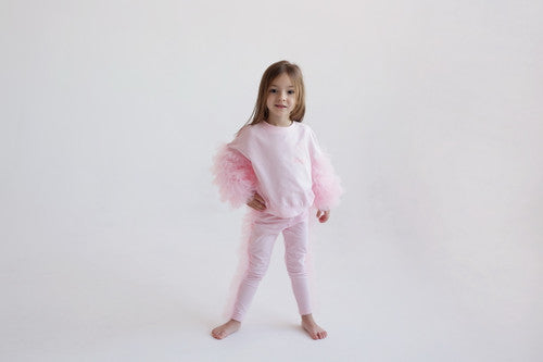 Daga Girls Pink Tulle Legging Set 9889/9890 image 0