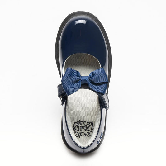 Lelli Kelly Navy Bow Patent School Shoes Mia image 0
