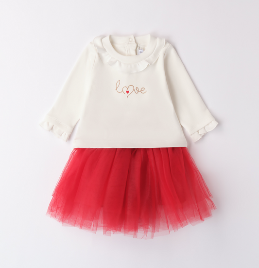 iDo Baby Girls Red Tutu Skirt Set A302 image 0