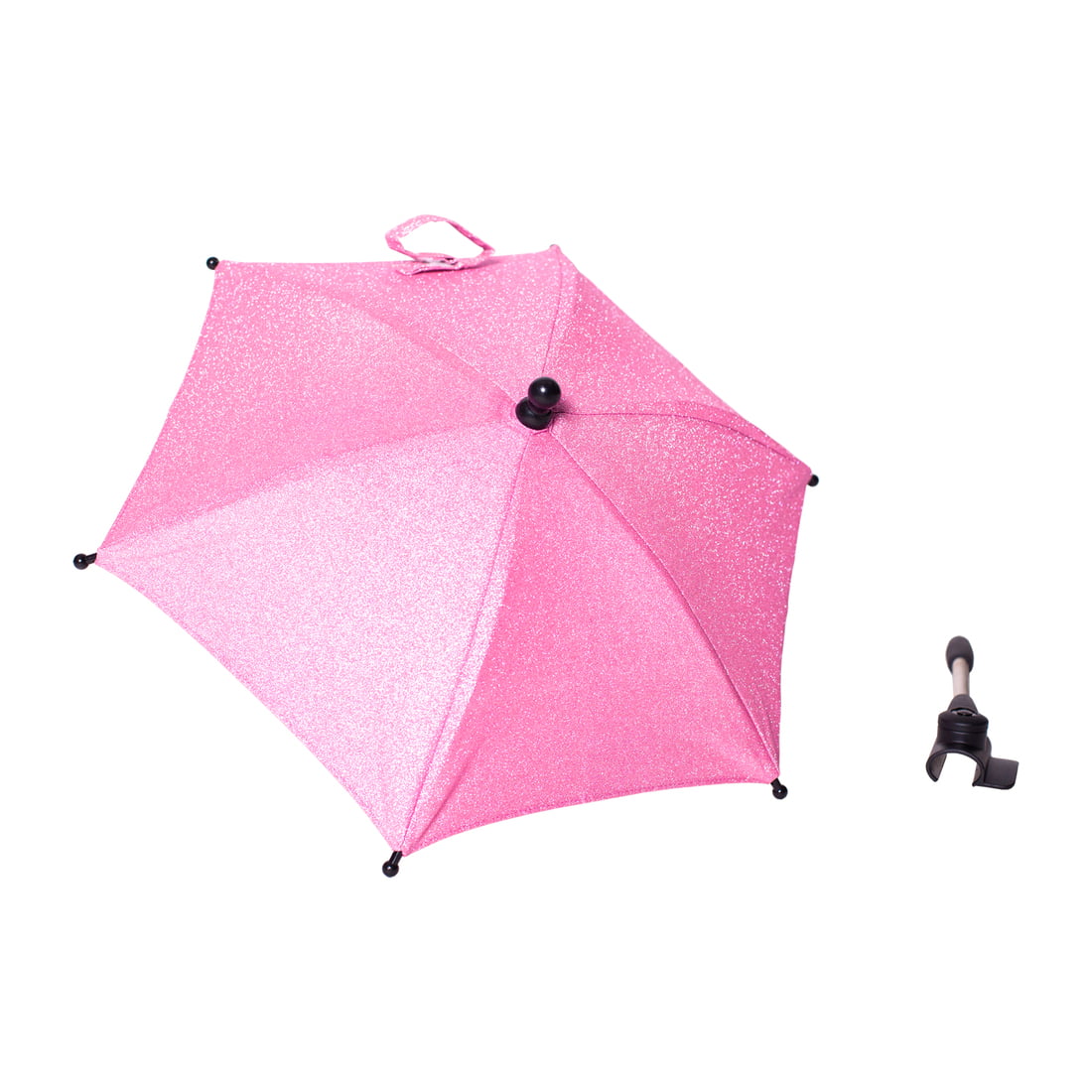 Roma Pink Glitter Dolls Pram Parasol - Stephanie image 0