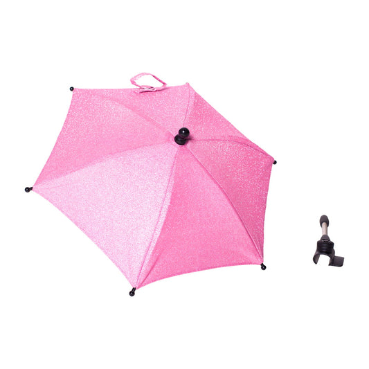 Roma Pink Glitter Dolls Pram Parasol - Stephanie image 0
