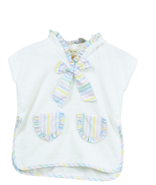 Meia Pata Girls Stripe Beach Poncho