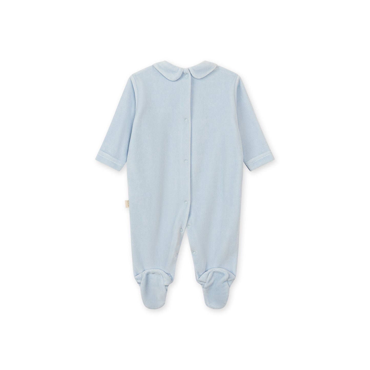 Baby Gi Blue Boys Air Balloon Velour Babygrow AB50