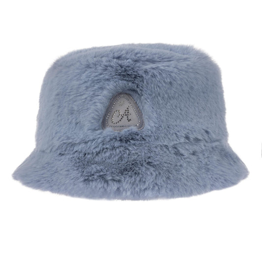 ADee Girls Blue Fur Bucket Hat Paloma