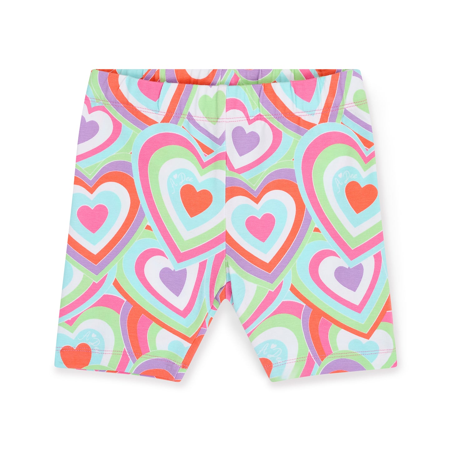 PRE ORDER ADee Pink Loveheart Printed Cycling Short Set Ellie