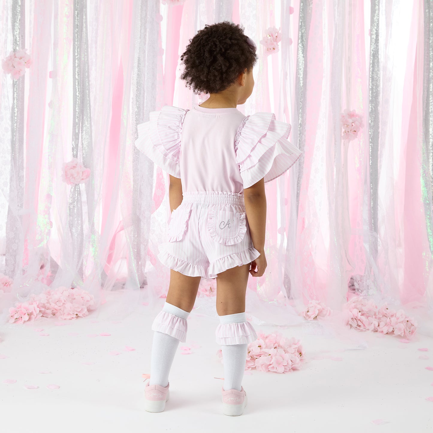 PRE ORDER ADee Pink Frilly Short Set Coco