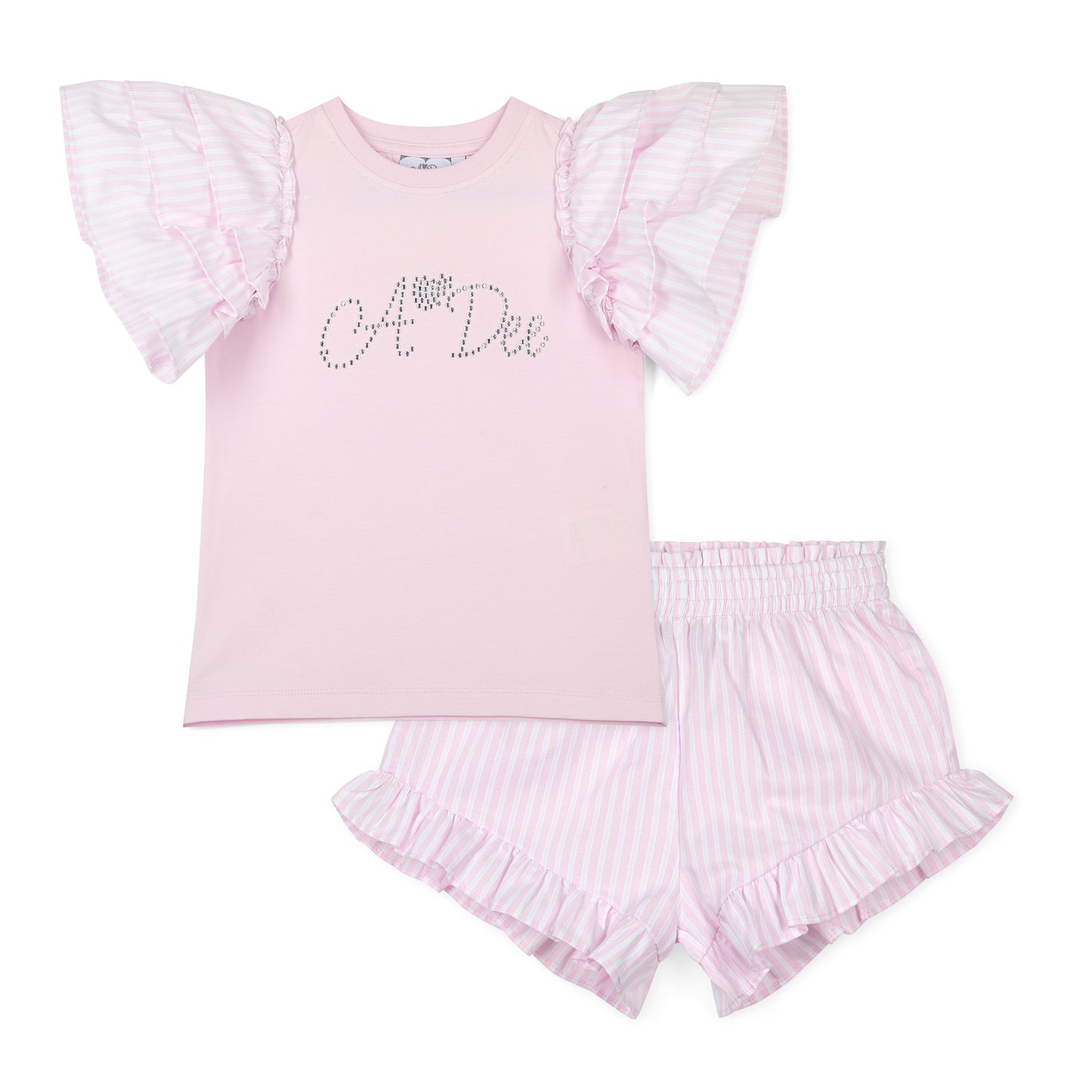 PRE ORDER ADee Pink Frilly Short Set Coco