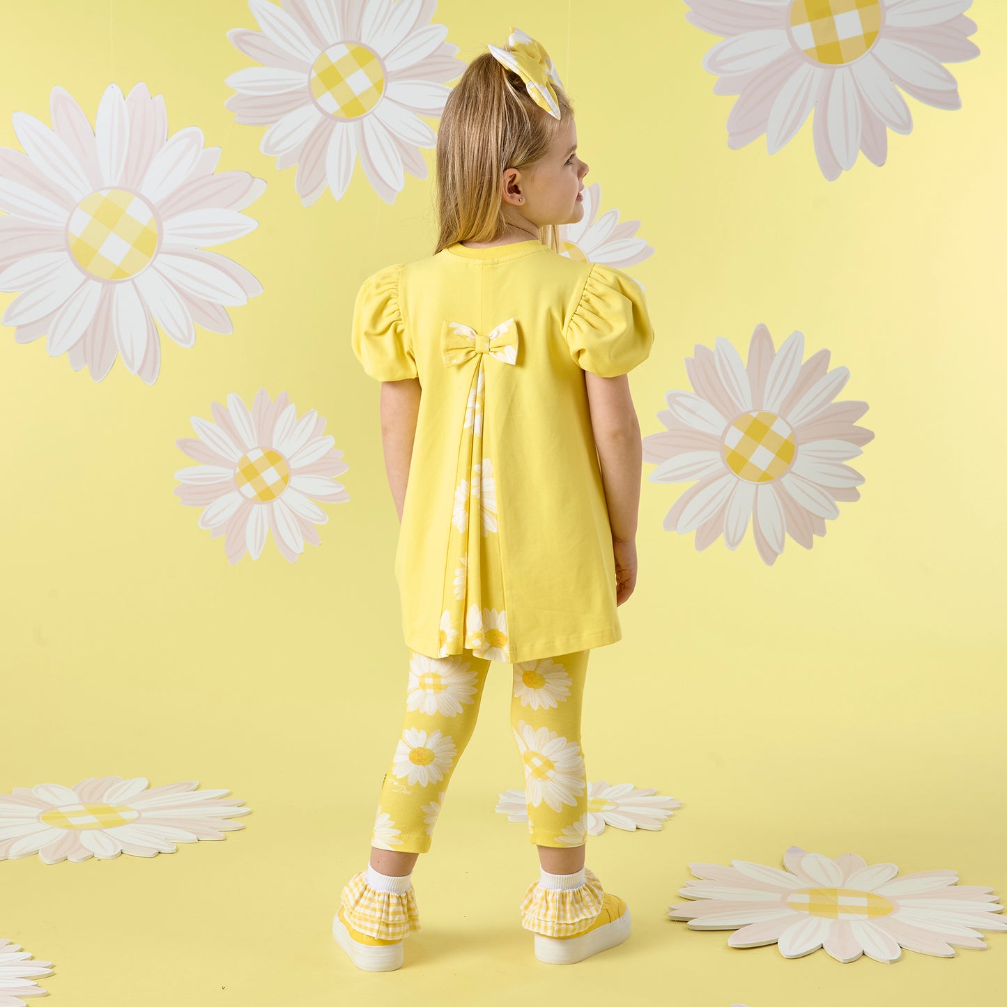 PRE ORDER ADee Yellow Daisy Printed Legging Set Delilah