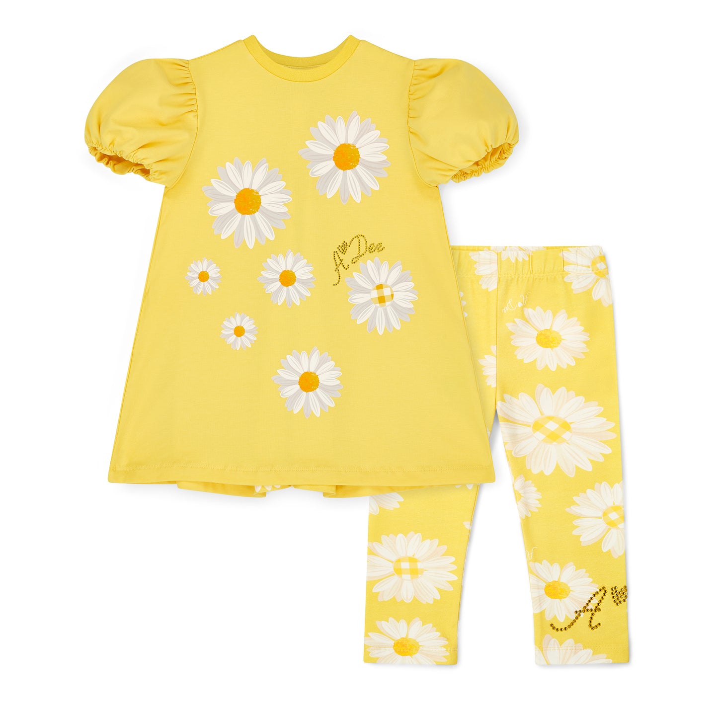 PRE ORDER ADee Yellow Daisy Printed Legging Set Delilah