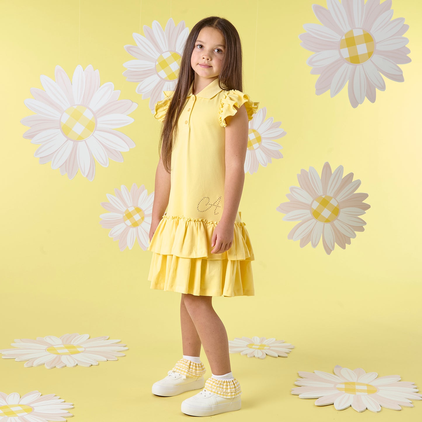 PRE ORDER ADee Lemon Frill Tennis Dress Cairo