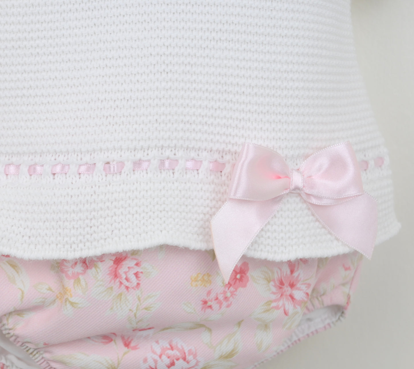 PEX Baby Girl Pink Knitted Pant Set Sophia