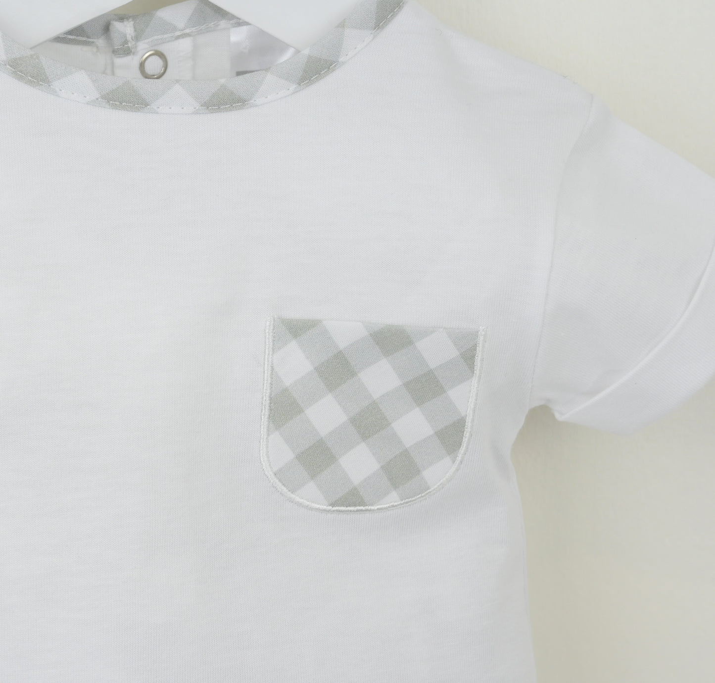 PRE ORDER PEX Baby Boy Sage Checked Short Set Flynn