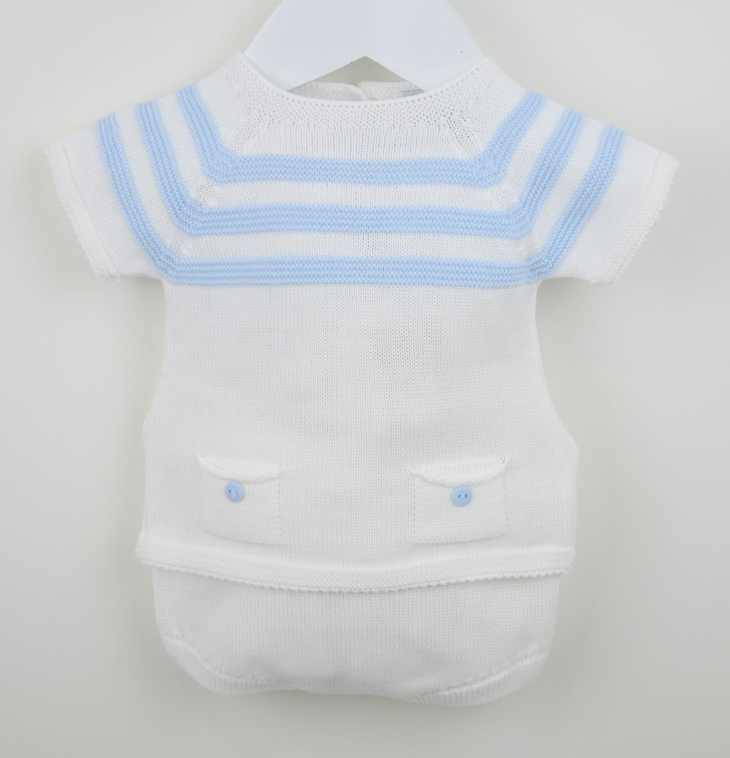 PEX Baby Boy Blue Stripe Knit Pant Set Julius