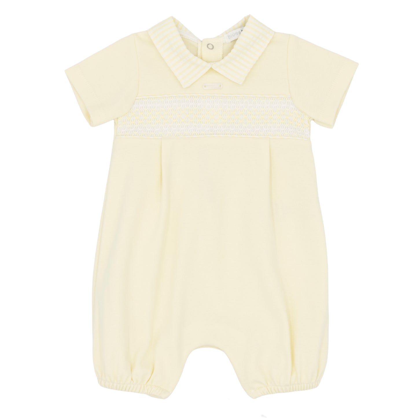 Blues Baby Boys Lemon Smocked Romper BB2261