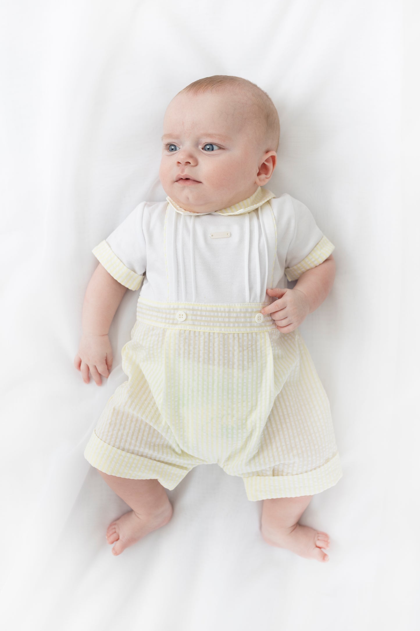 Blues Baby Boys Lemon Short Romper BB2264