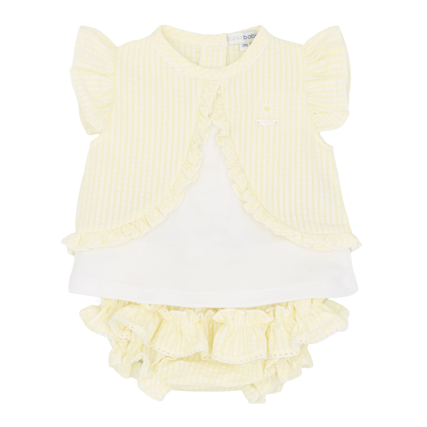 Blues Baby Girls Lemon Frilly Pant Set BB2271