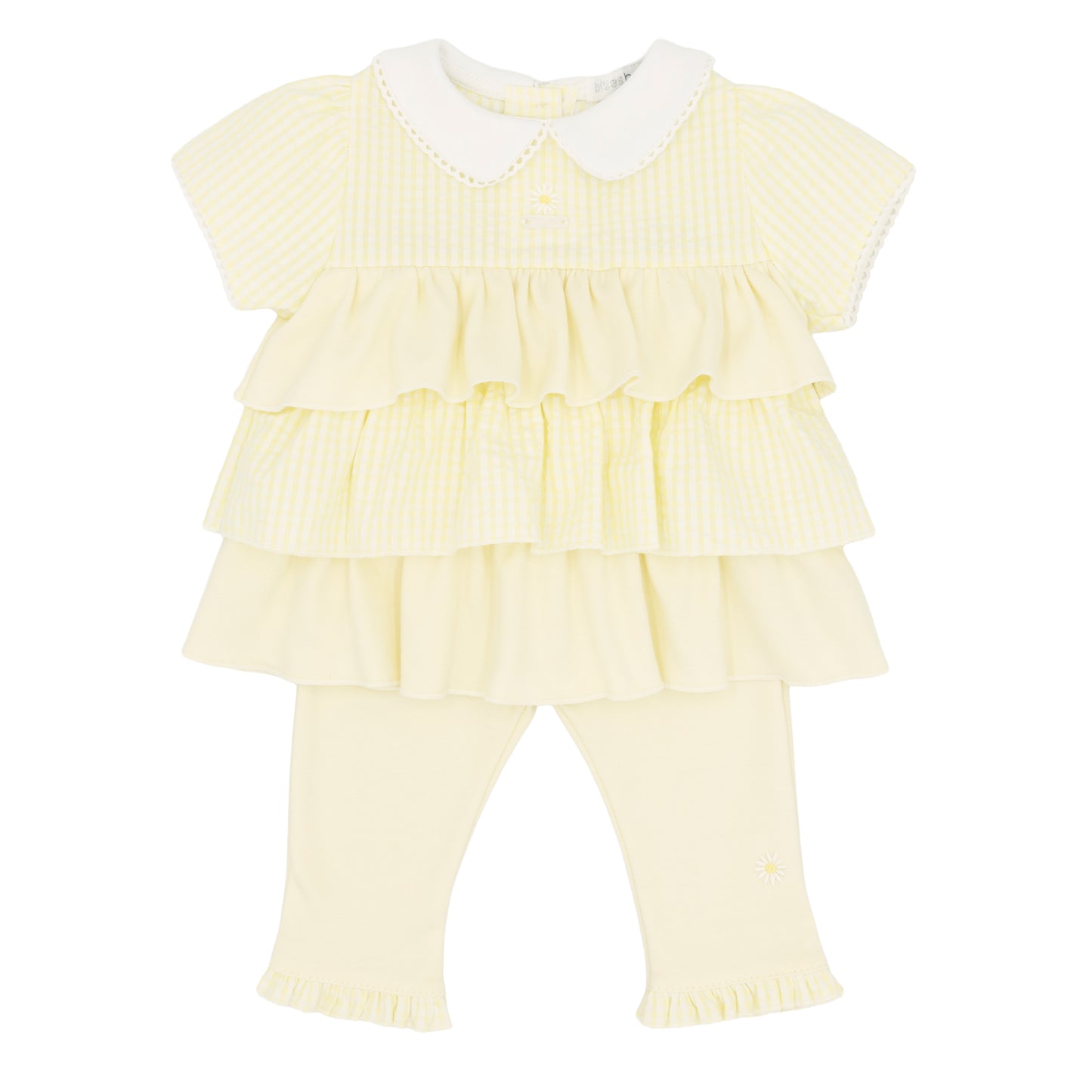 Blues Baby Girls Lemon Frilly Legging Set BB2272
