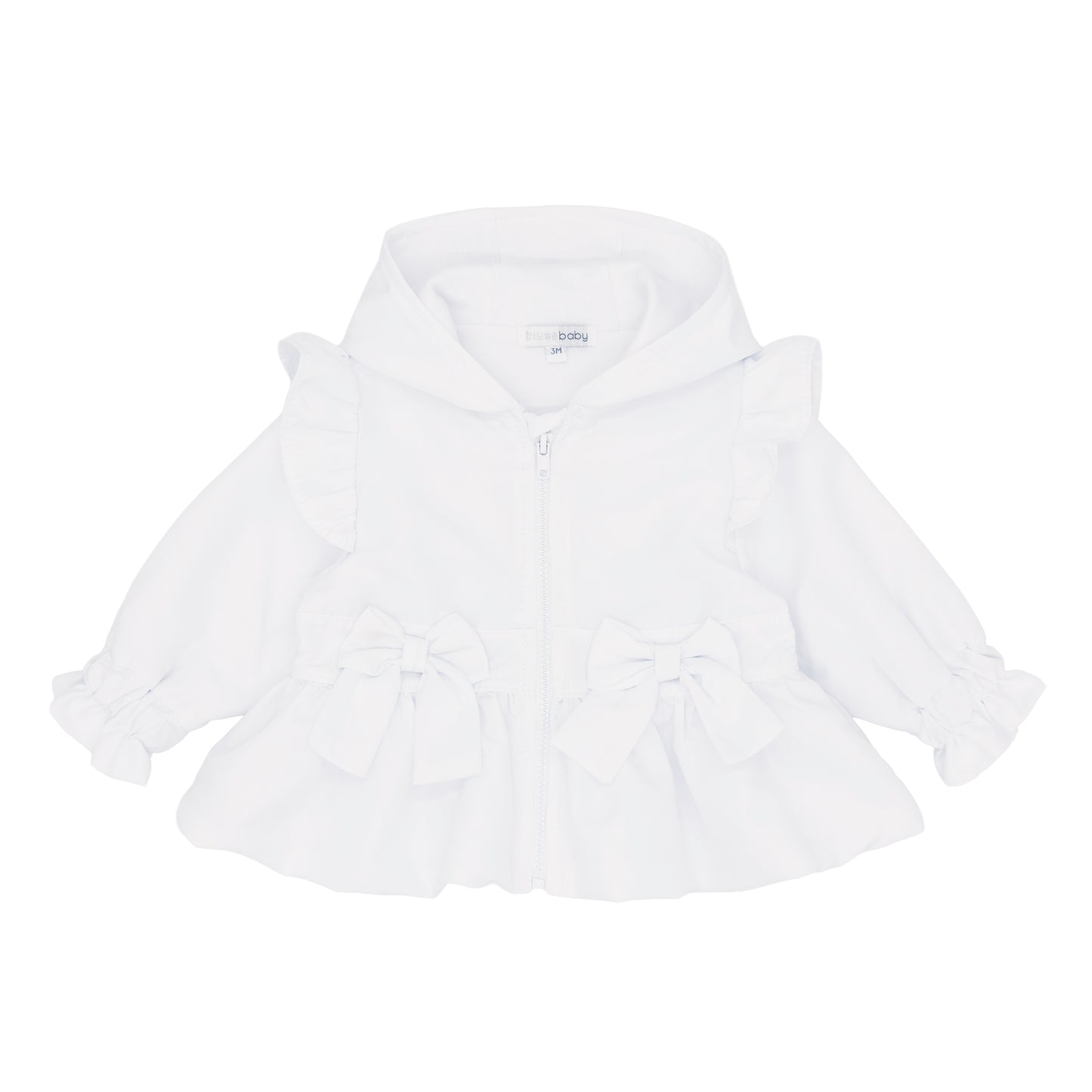 Blues Baby White Girls Bow Jacket BB3102