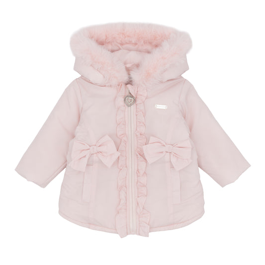 PRE ORDER Blues Baby Girls Pink Bow Frill Jacket BB3254