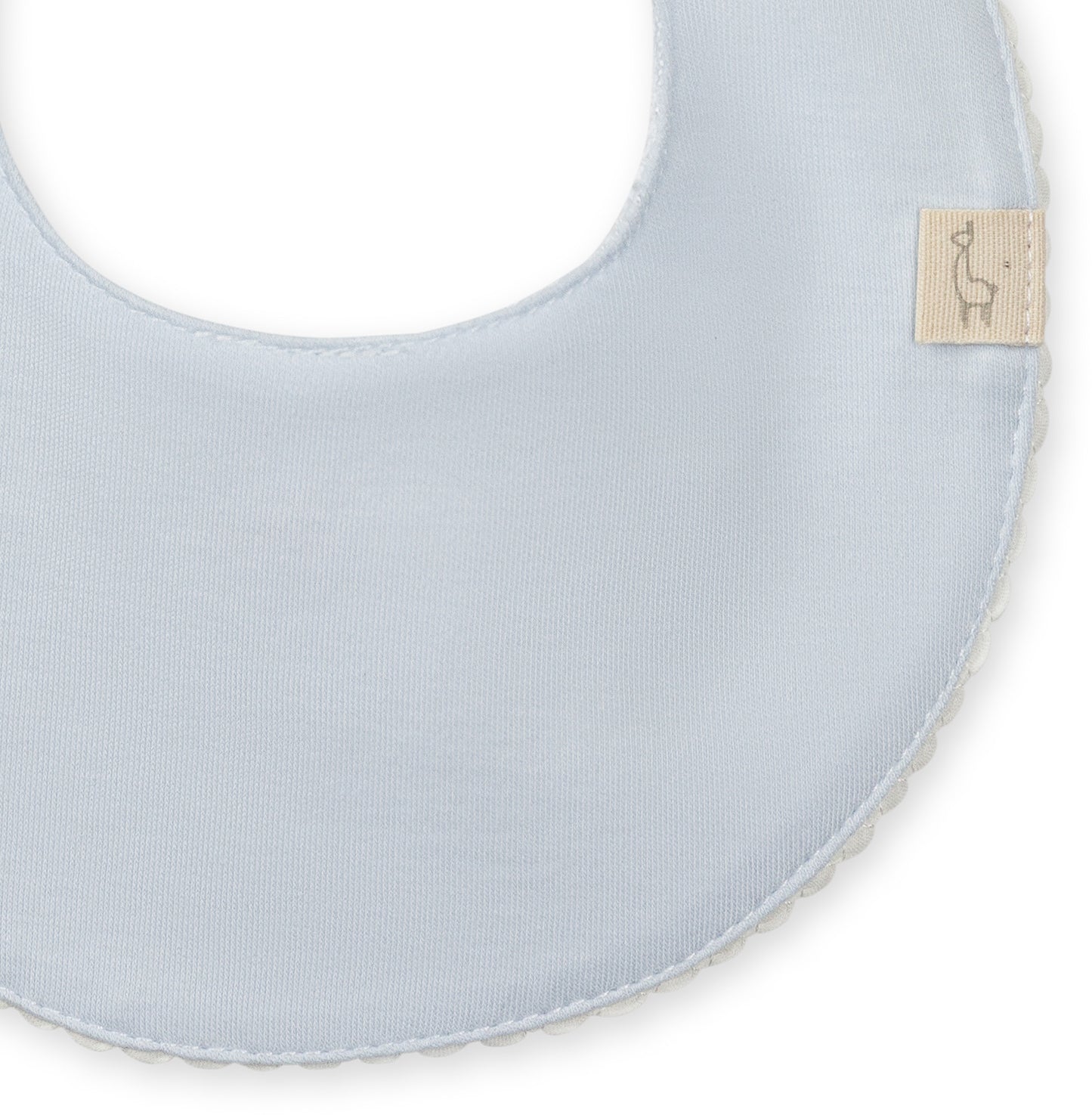 Baby Gi Plain Scallop Bib BG233 - 3 Colours