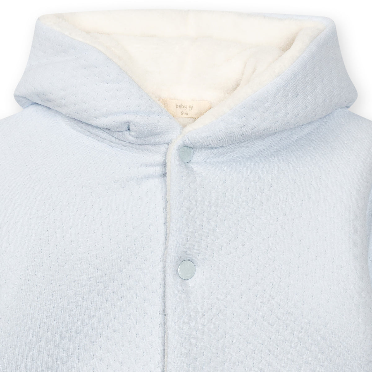 PRE ORDER Baby Gi Blue Jacquard Coat BGJ81