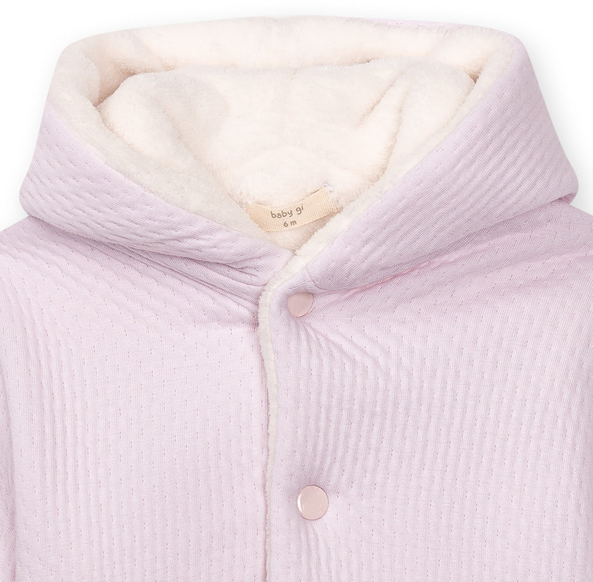 PRE ORDER Baby Gi Pink Jacquard Coat BGJ81