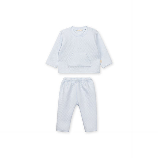 PRE ORDER Baby Gi Blue Jacquard Two Piece Set BGJ95