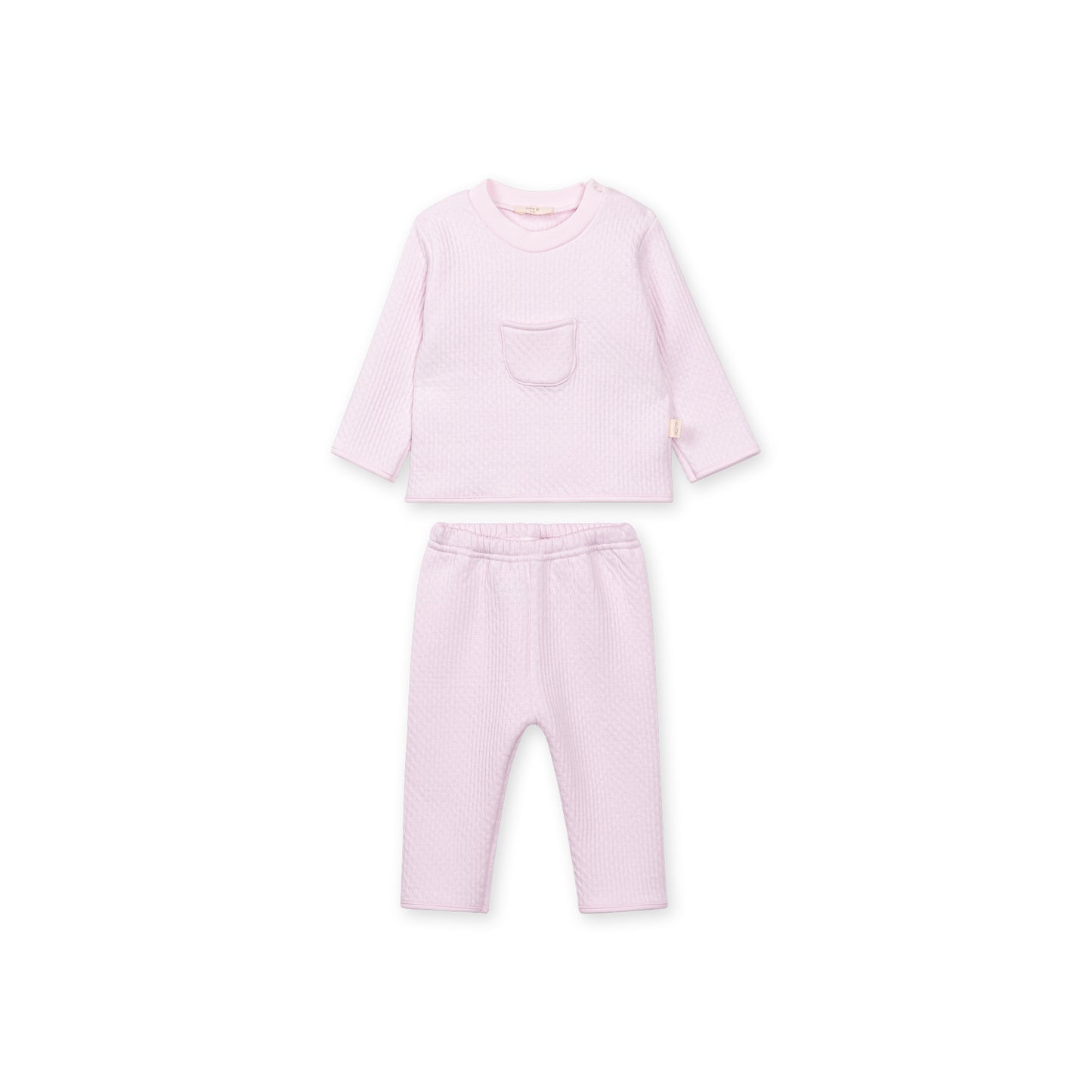 PRE ORDER Baby Gi Pink Jacquard Two Piece Set BGJ95