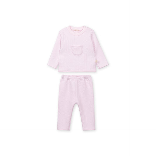 PRE ORDER Baby Gi Pink Jacquard Two Piece Set BGJ95