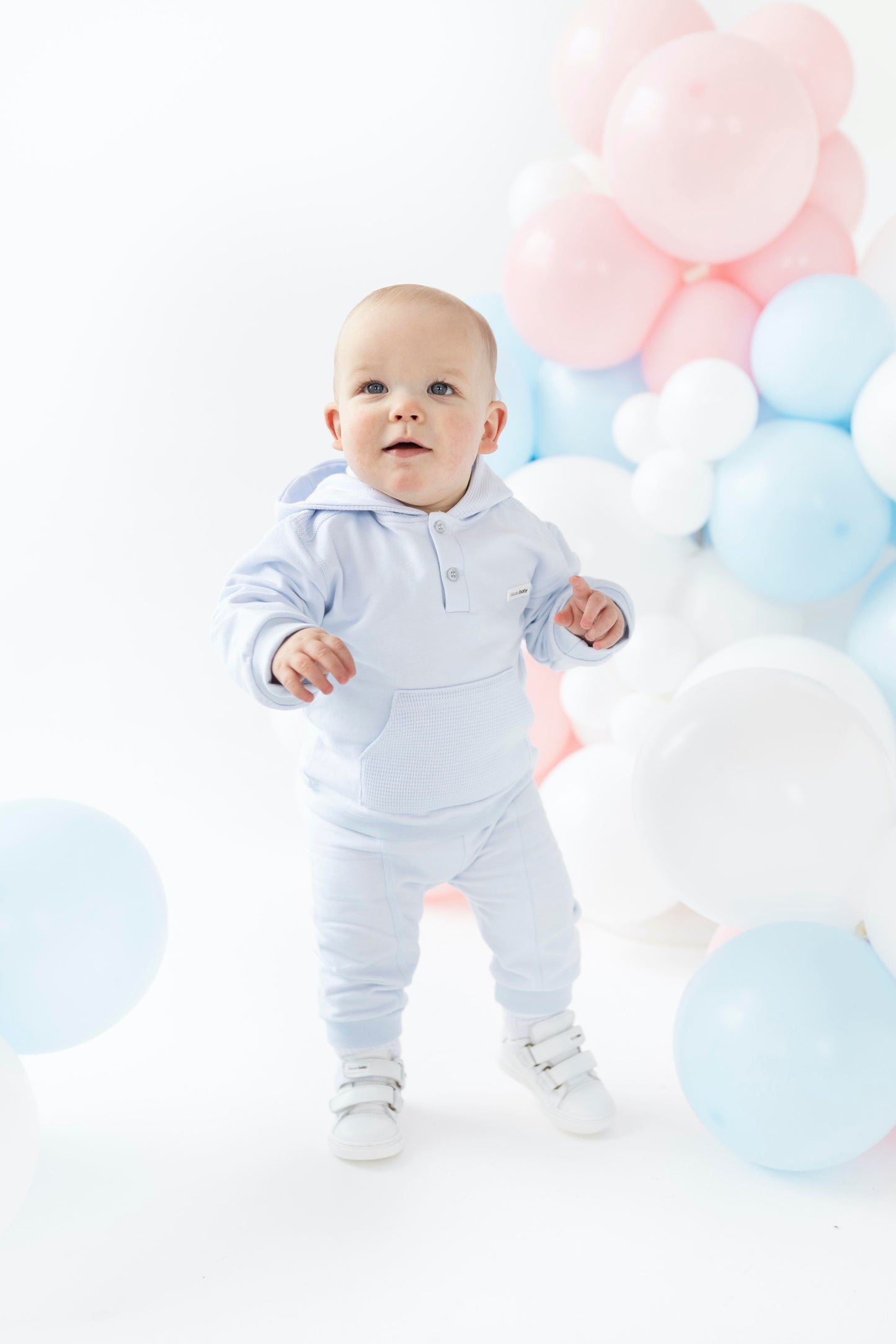 Blues Baby Boys Blue Hooded Tracksuit BB2231