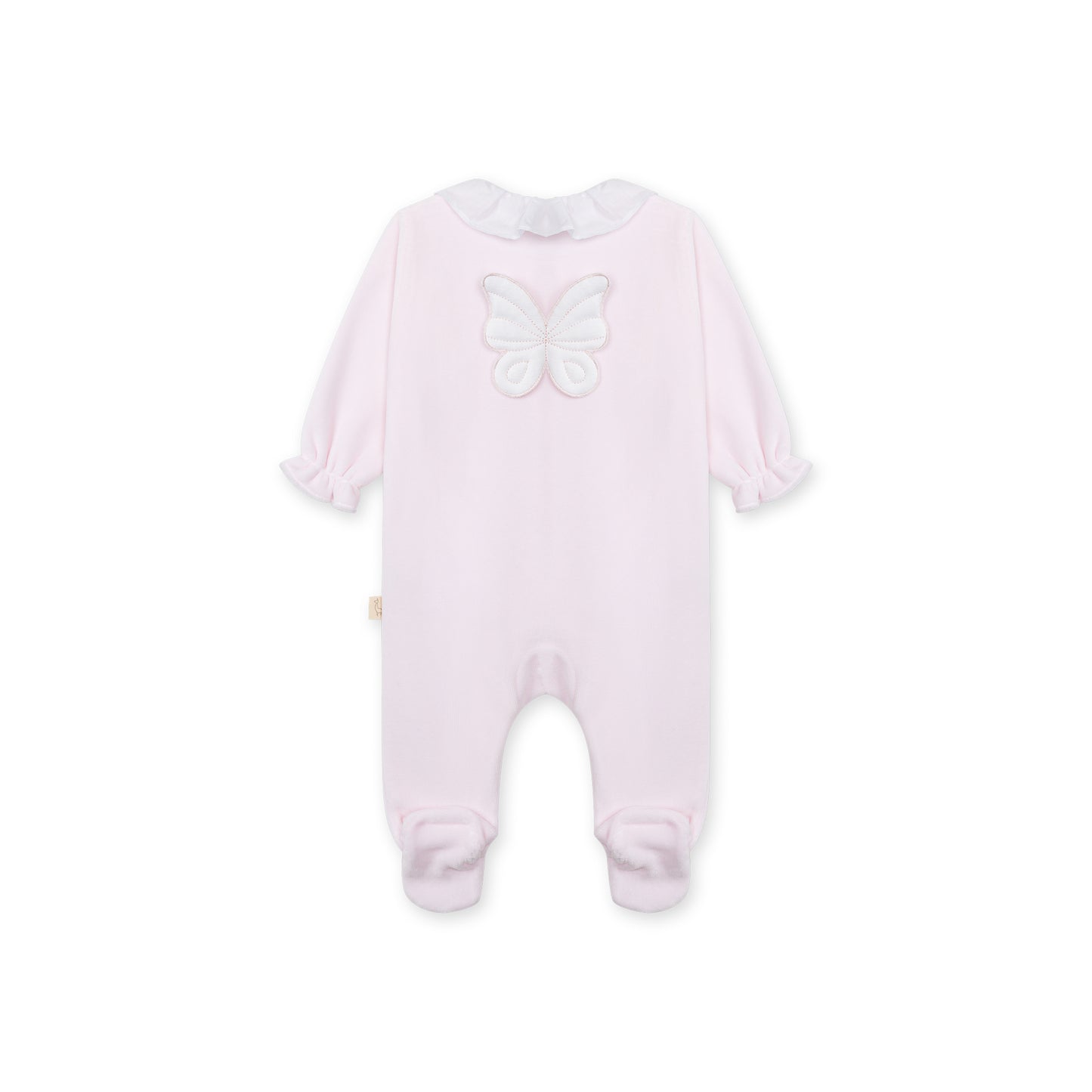 Baby Gi Girl Pink Velour Butterfly Babygrow BT53GL