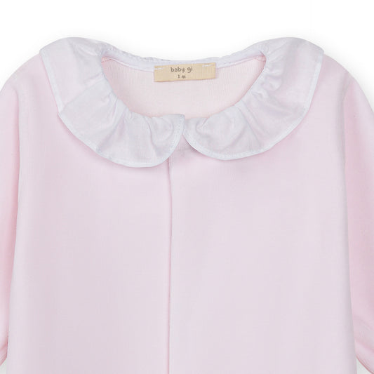 Baby Gi Girl Pink Velour Butterfly Babygrow BT53GL
