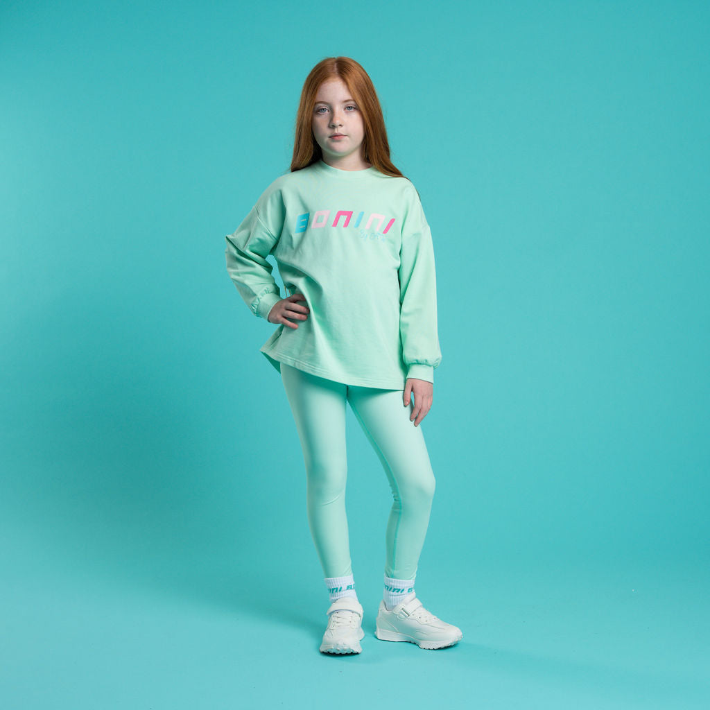 PRE ORDER Bonini Girls Mint Logo Sweatshirt Groove