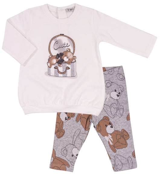 EMC Baby Girl Off White Knit  Set C03673