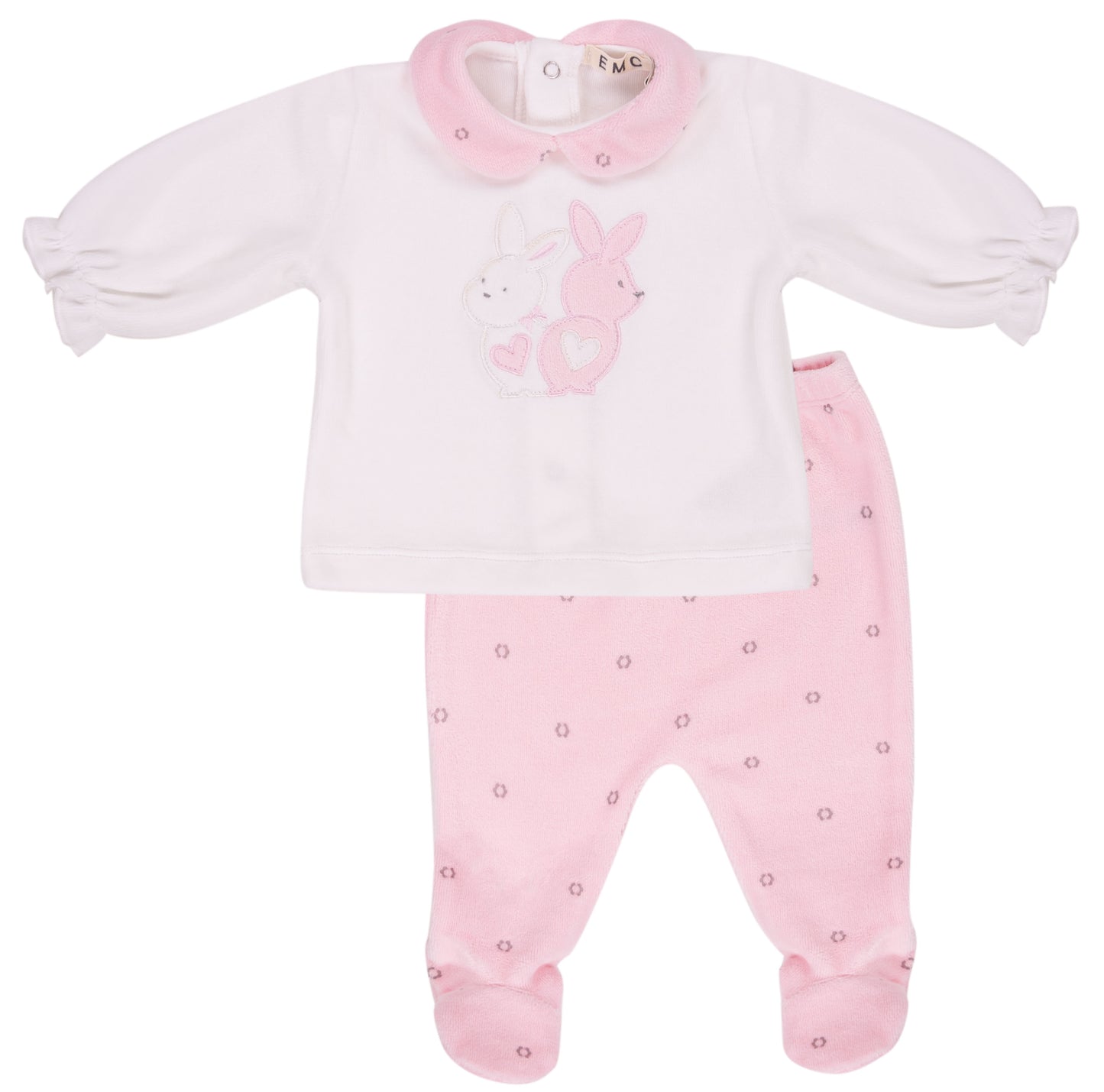EMC Baby Girl White Fleece Set CO3679
