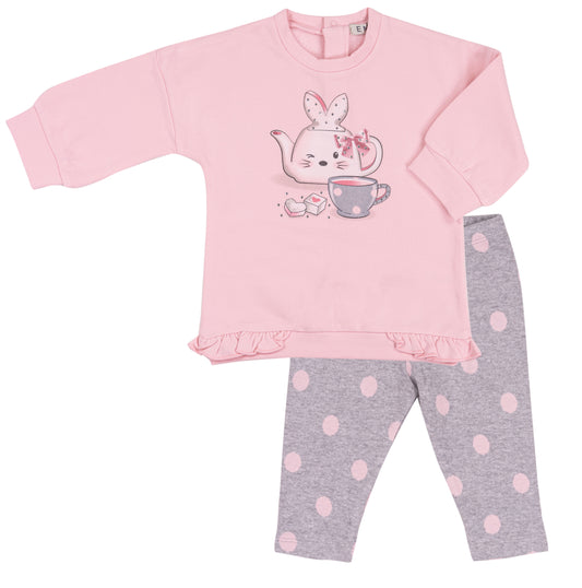 EMC Baby Girl Pink Knit Set CO681