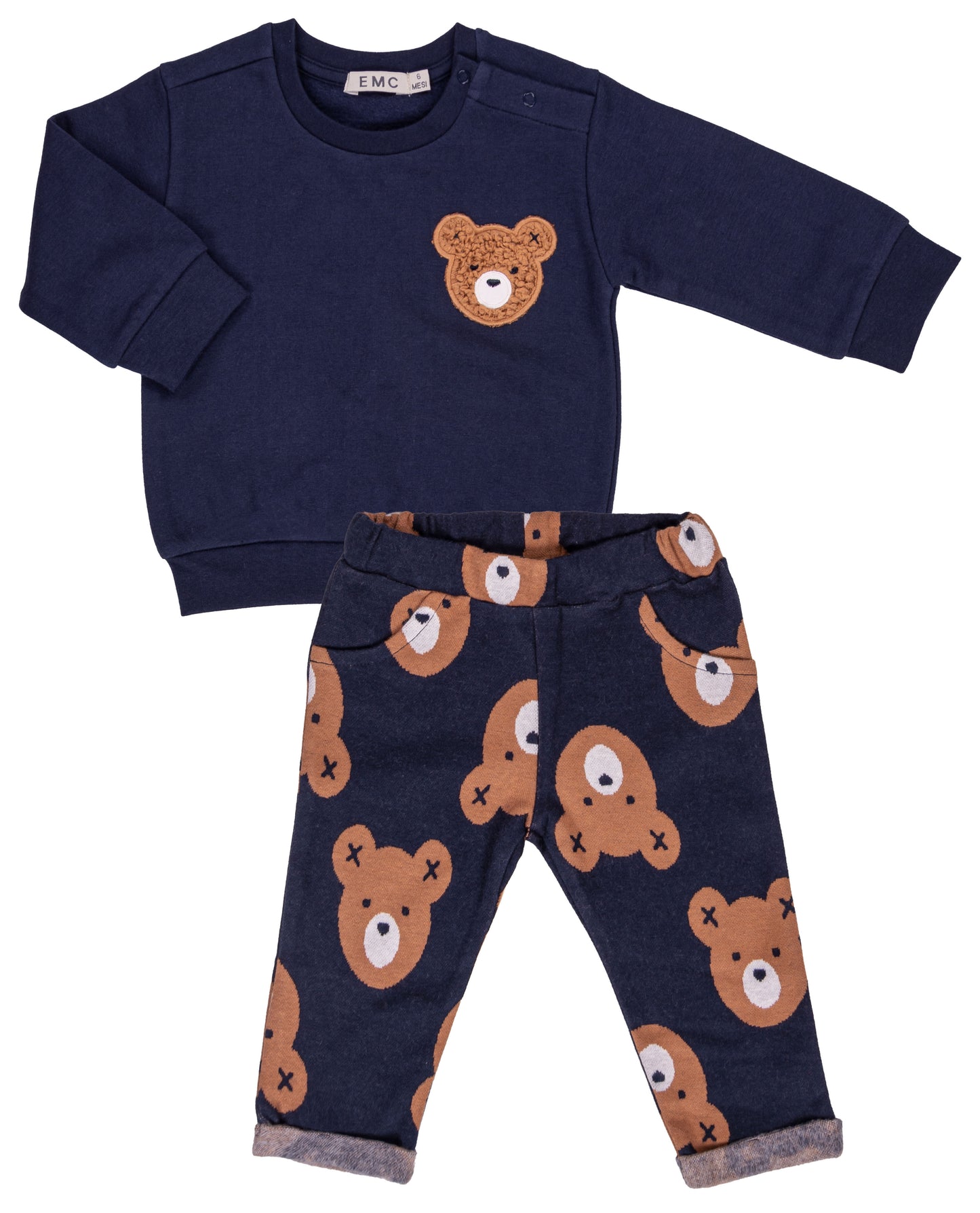 EMC Baby Boy Navy Fleece Set CO3689