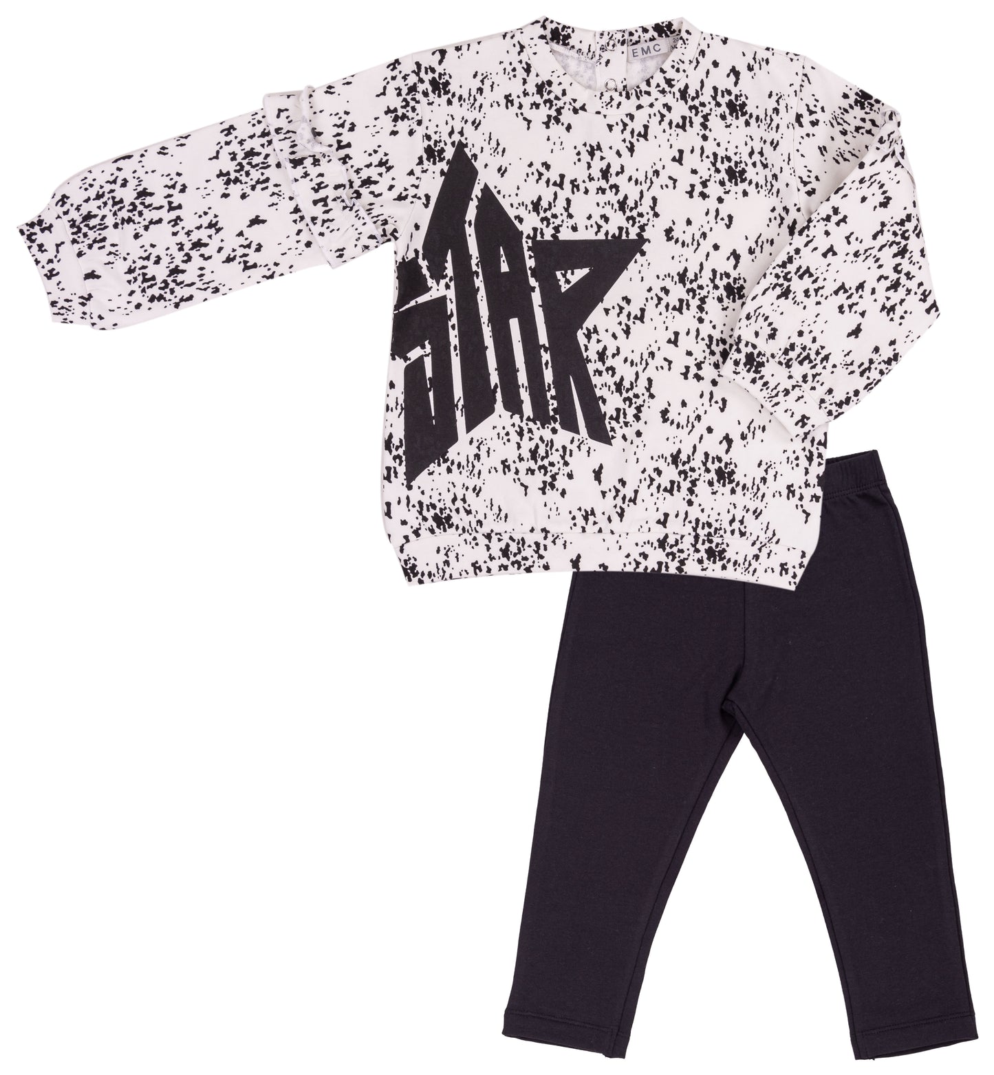 EMC Girls Black Fleece Set CO3723