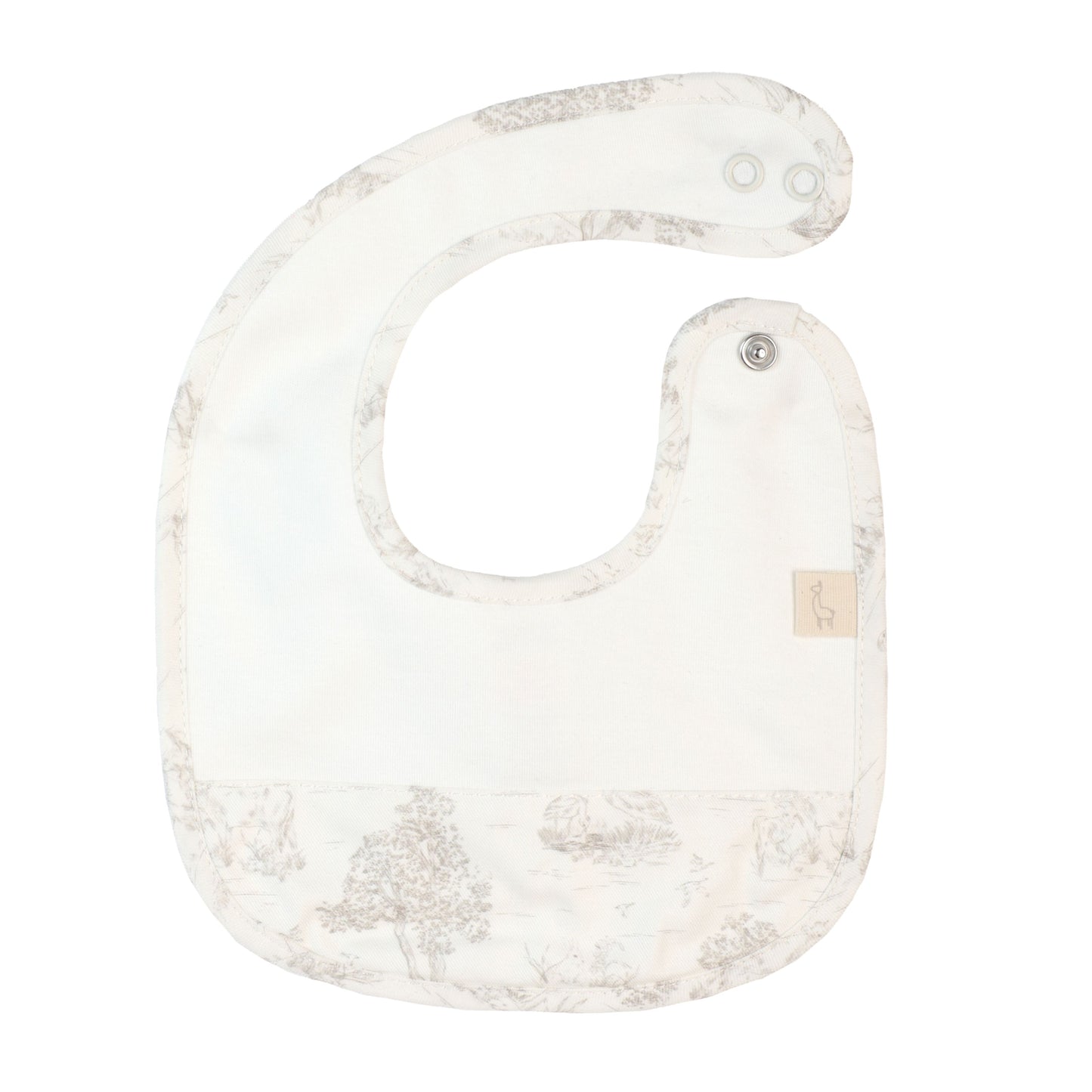 Baby Gi Ivory Country Print Bib CT21