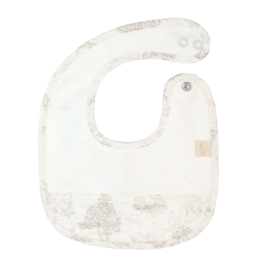 Baby Gi Ivory Country Print Bib CT21