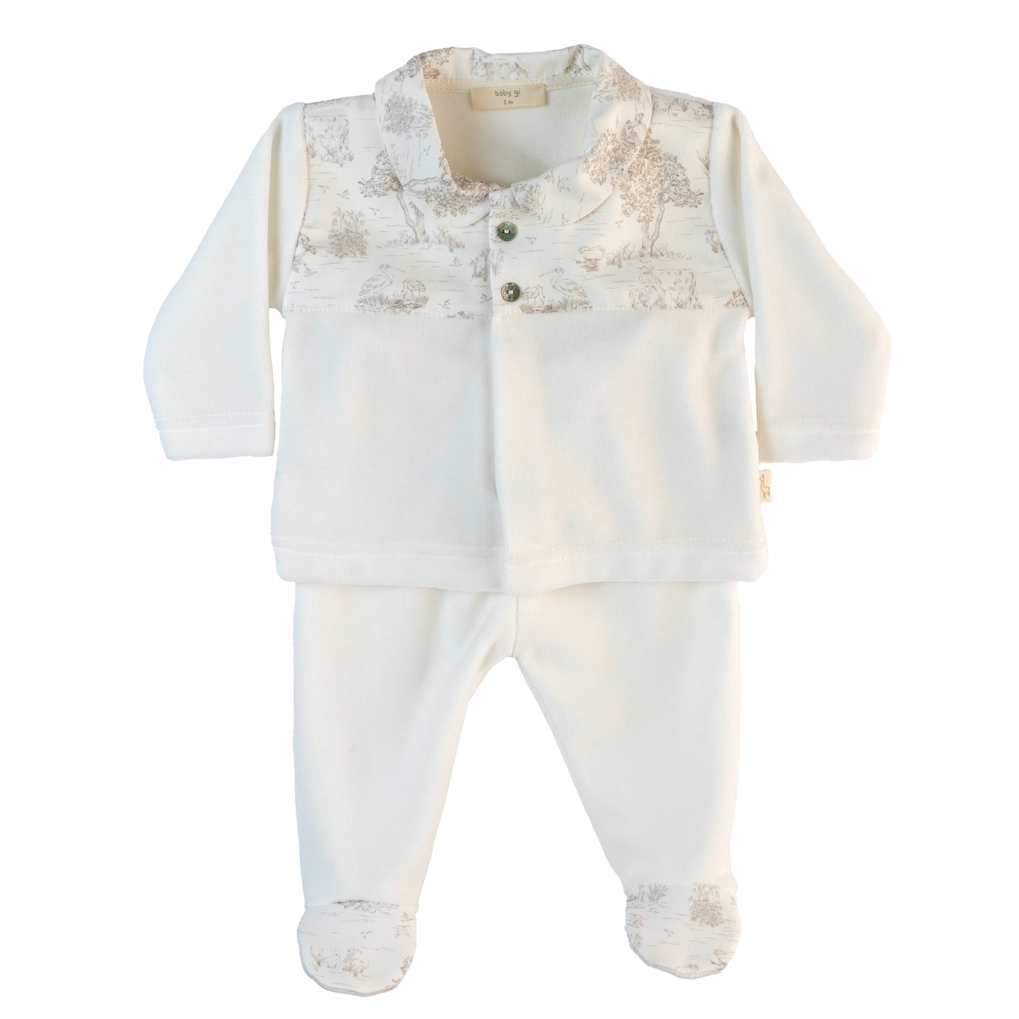 Baby Gi Ivory Country Two Piece Set CT55