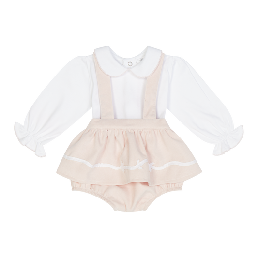PRE ORDER Deolinda Baby Girls Light Pink Romper Set 6637