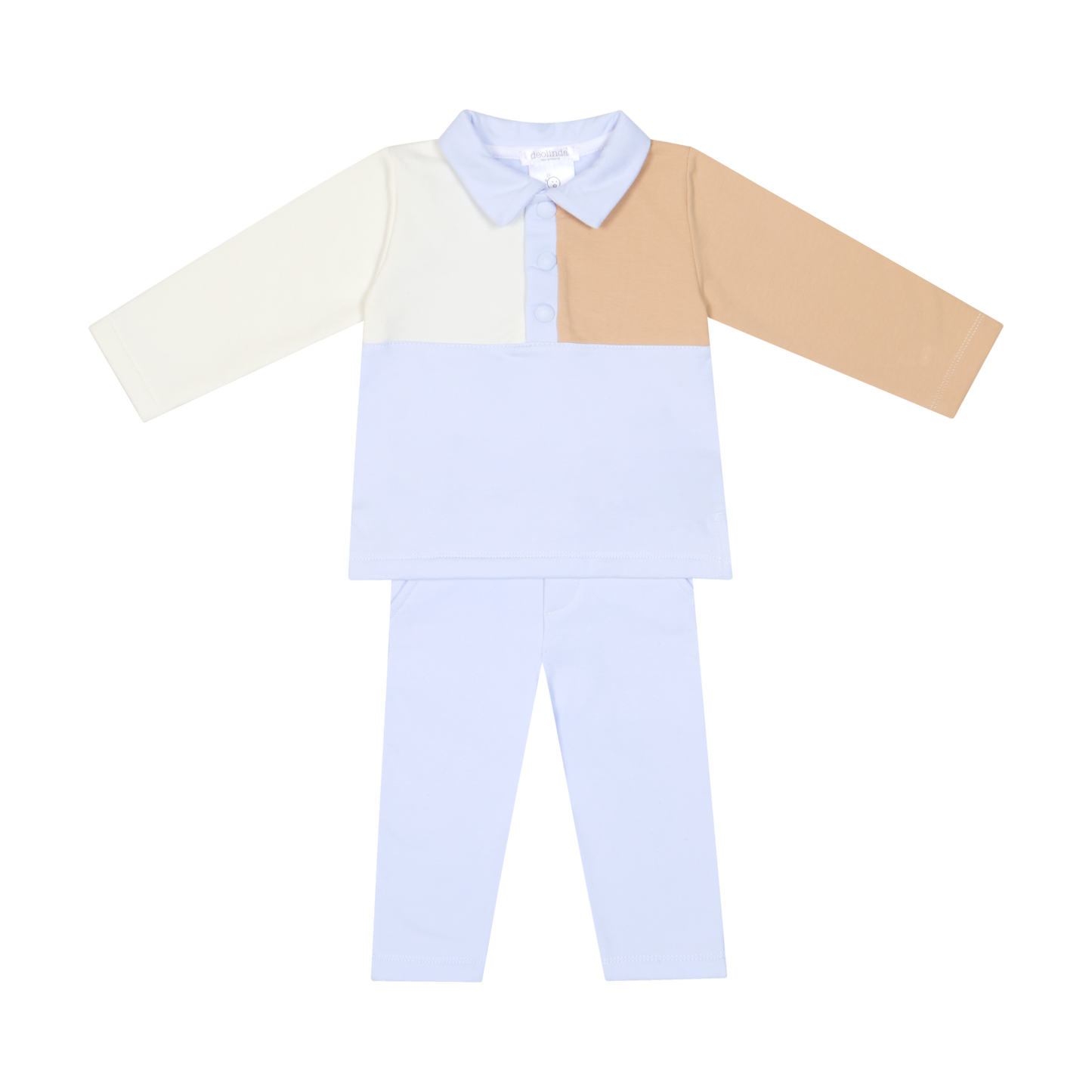 PRE ORDER Deolinda Baby Boys Blue & Beige Tracksuit 6719
