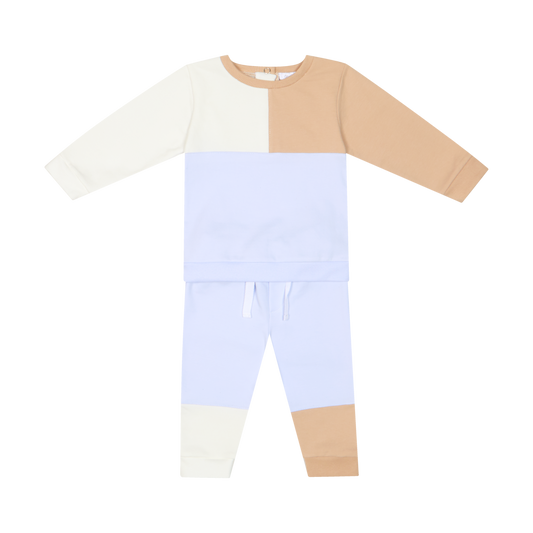 PRE ORDER Deolinda Baby Boys Blue & Beige Tracksuit 6720