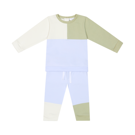 PRE ORDER Deolinda Baby Boys Blue & Sage Tracksuit 6720