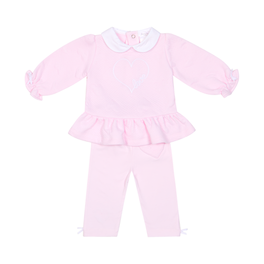PRE ORDER Deolinda Baby Girls Loveheart Legging Set 6730