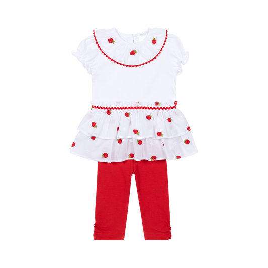 PRE ORDER Deolinda Red Strawberry Legging Set 6734