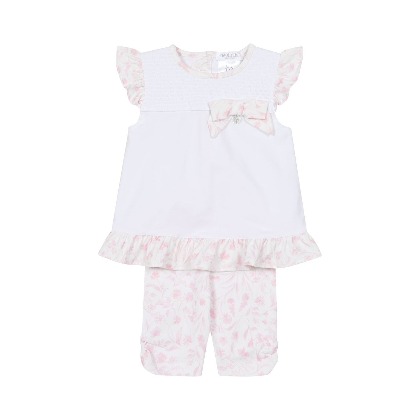 PRE ORDER Deolinda Girls Pink Floral Legging Set 6742