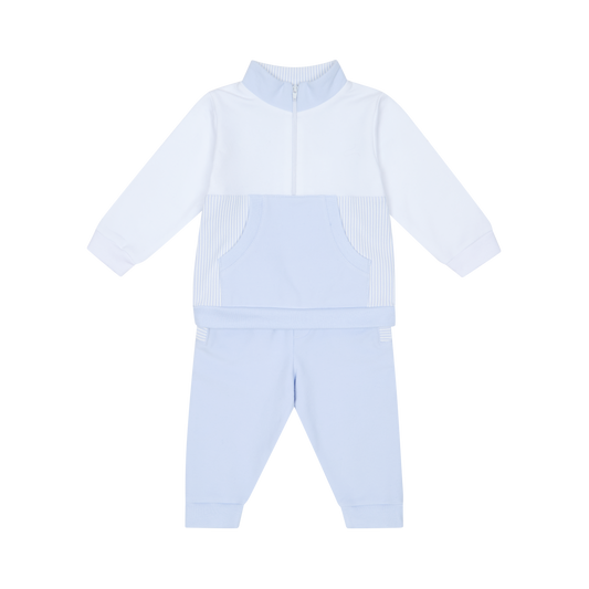 Deolinda Baby Boy Blue Quarter Zip Tracksuit 25904