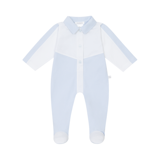 Deolinda Baby Boy Blue Contrast Babygrow 25117